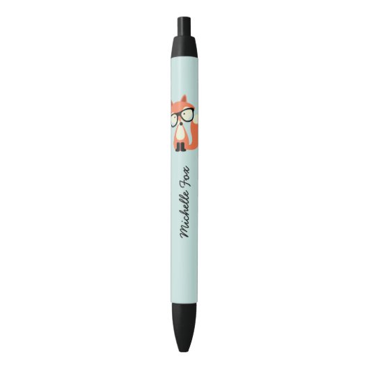 Stylo Noir Hipster Red Fox (devant Vertical)
