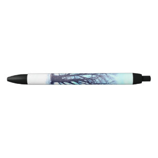 Stylo Noir Hiver bleu
