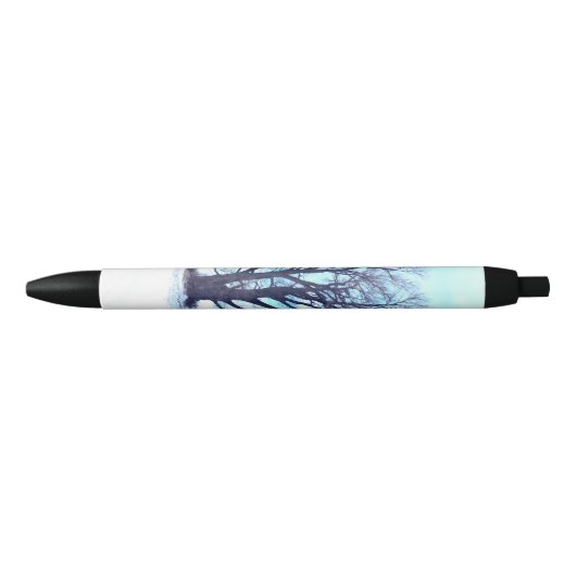 Stylo Noir Hiver bleu (Devant)