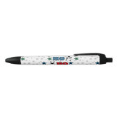 Stylo Noir Ho-Ho-Ho conception de Noël (Haut)