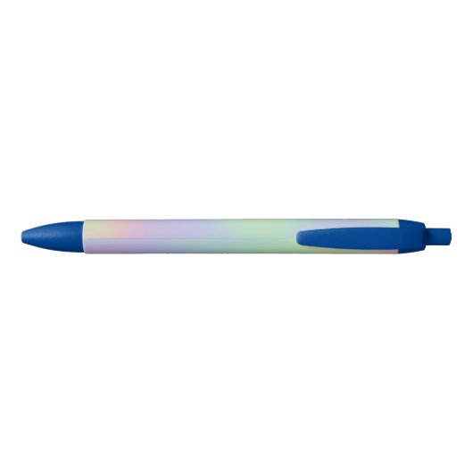 Stylo Noir Hologramme moderne Iridescente Nom arc-en-ciel (Dos)