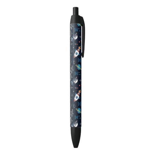 Stylo Noir Hors de ce Motif spatial mondial (Bas (Vertical))