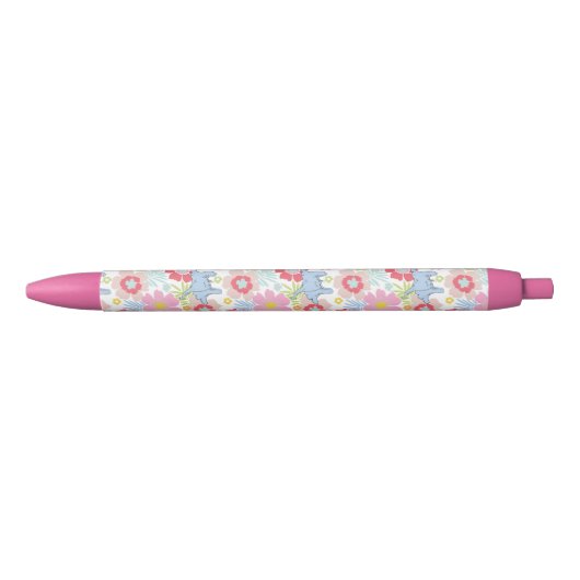 Stylo Noir Horton Entend Un Qui | Motif à fleurs Pastel (Devant)