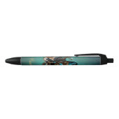 Stylo Noir Horus le dieu faucon. (Haut)