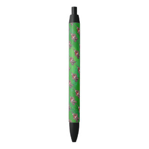 Stylo Noir Hound Chien Noël sur Green