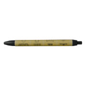 Stylo Noir Icône professionnelle Black & Gold, Société/Événem (Devant)