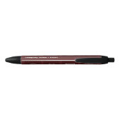 Stylo Noir Icône professionnelle rouge et blanc, entreprise/é (Dos)