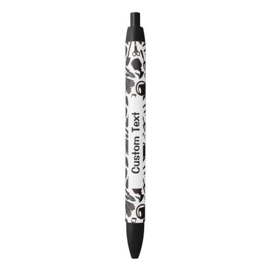 Stylo Noir Icons Silhouettes (devant Vertical)