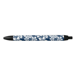 STYLO NOIR ÎLE PLUMERIA (BLEUE MARINE)