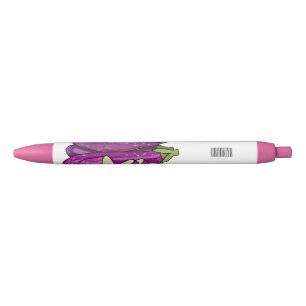 Stylo Noir Illustration d'aubergine