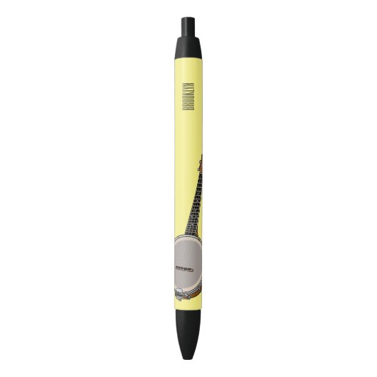 Stylo Noir Illustration de Banjo (devant Vertical)