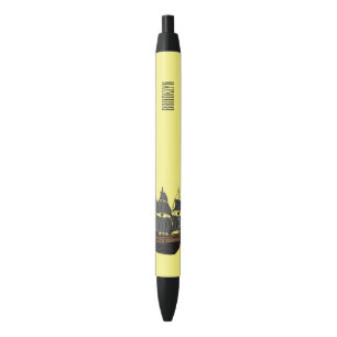 Stylo Noir Illustration de bateau pirate