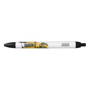 Stylo Noir Illustration de camion de grue