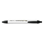 Stylo Noir illustration de chenille de monarque de dessin ani (Dos)