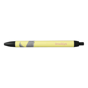 Stylo Noir Illustration de chinchilla gris mignon