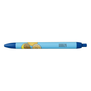 Stylo Noir Illustration de citron