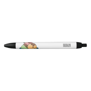 Stylo Noir Illustration de crème glacée