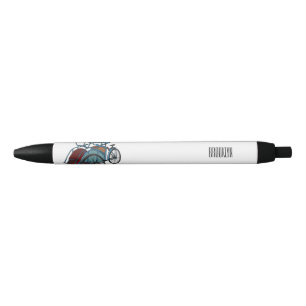 Stylo Noir Illustration de cyclo-pousse