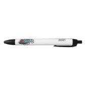 Stylo Noir Illustration de cyclo-pousse (Bas)
