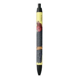 Stylo Noir Illustration de dessin animé de coqs de gangs de g