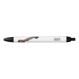 Stylo Noir Illustration de dessin de Sitar