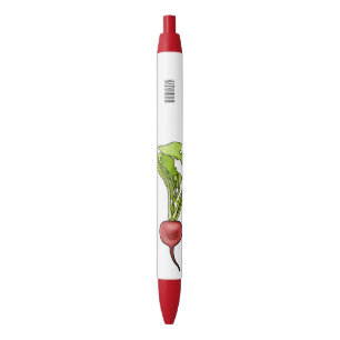 Stylo Noir Illustration de dessin Radish