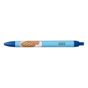 Stylo Noir Illustration de gaufre