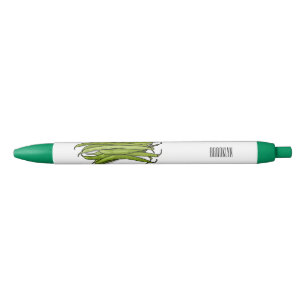 Stylo Noir Illustration de haricots verts