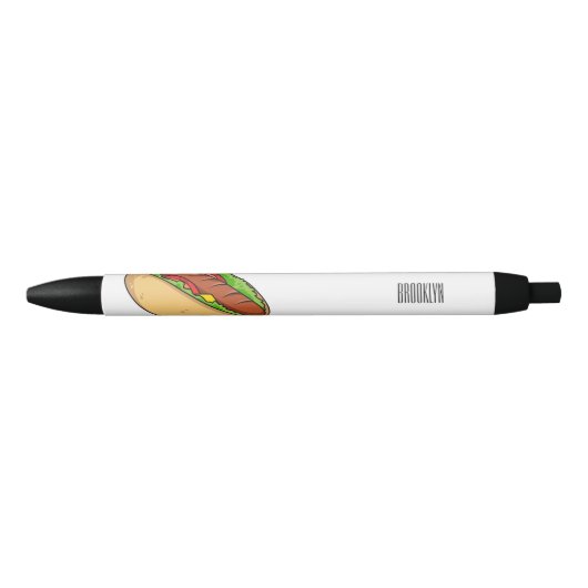Stylo Noir Illustration de Hot dog (Devant)