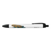 Stylo Noir Illustration de la grenouille à fléchettes de pois (Haut)