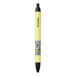 Stylo Noir Illustration de la koala de Cute et de la noix de 