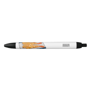 Stylo Noir Illustration de la tempura crevette