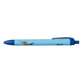 Stylo Noir Illustration de l'avion de chasse (Haut)