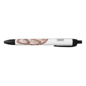 Stylo Noir Illustration de l'éclair de chocolat (Bas)