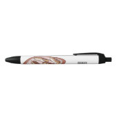 Stylo Noir Illustration de l'éclair de chocolat (Haut)