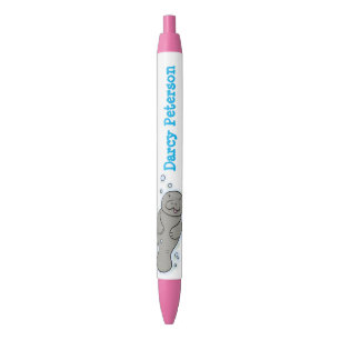 Stylo Noir Illustration de mignonne manganèse