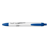 Stylo Noir Illustration de motoneige (Dos)