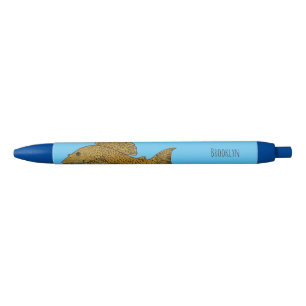 Stylo Noir Illustration de poisson Pleco