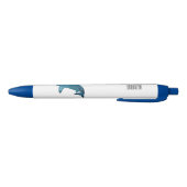 Stylo Noir Illustration de requin marteau (Bas)