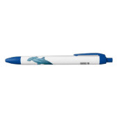 Stylo Noir Illustration de requin marteau (Haut)