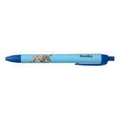 Stylo Noir Illustration d'ocelot mignon (Bas)