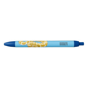 Stylo Noir Illustration du serpent python birman