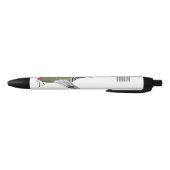 Stylo Noir Illustration d'un avion militaire (Bas)