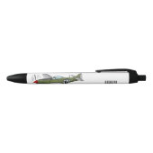 Stylo Noir Illustration d'un avion militaire (Haut)