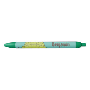 Stylo Noir Illustration d'un dimétrodon vert mignon
