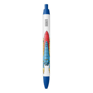 Stylo Noir Illustration d'un vaisseau de fusées