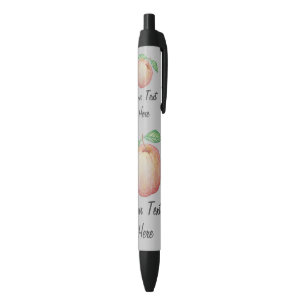 Stylo Noir Illustration rouge de pomme avec la conception
