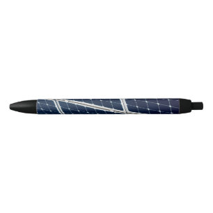 Stylo Noir Image amusante d'un panneau solaire