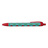 Stylo Noir Image de Red Heart et Blue Abstracts (Haut)