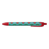 Stylo Noir Image de Red Heart et Blue Abstracts (Bas)